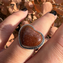 Load image into Gallery viewer, Goldstone Heart Ring