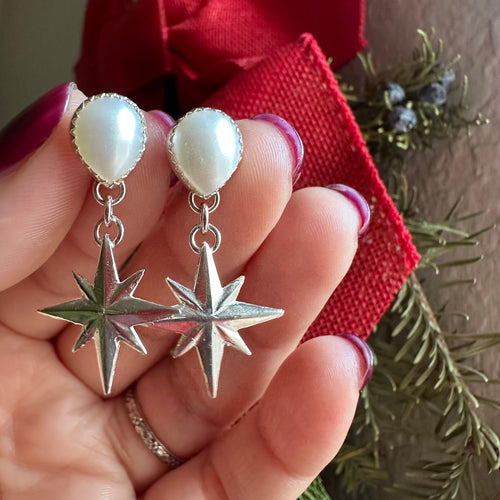 Christmas Pearl Earrings