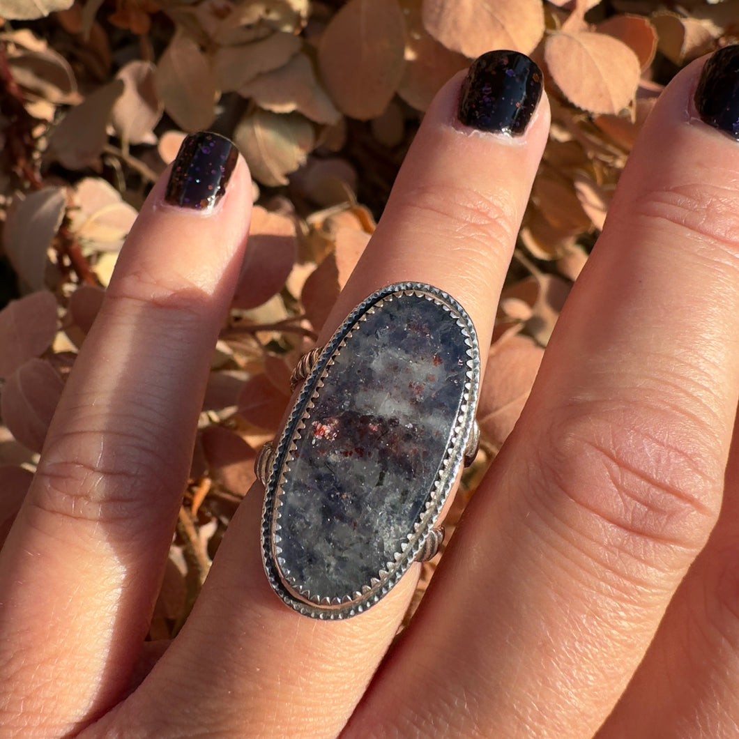 Iolite Sunstone Ring