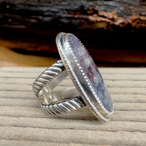 Iolite Sunstone Ring