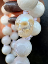 Load image into Gallery viewer, White Pearl Skull Necklace