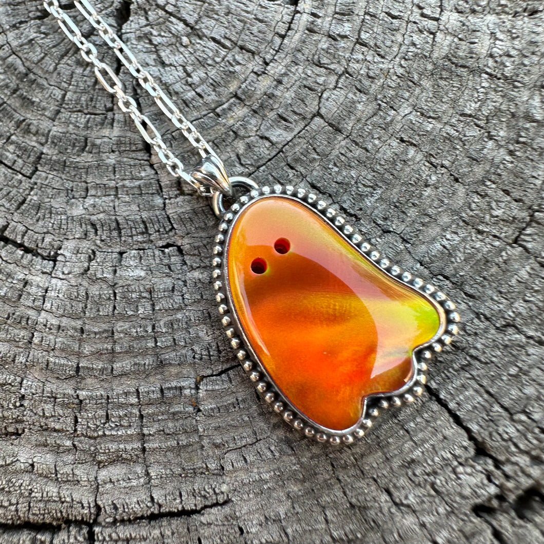 Summerween Ghost Necklace