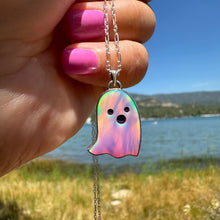 Load image into Gallery viewer, Summerween Ghost Necklace