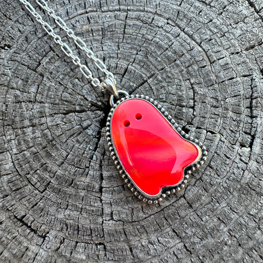 Summerween Ghost Necklace