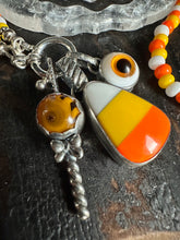 Load image into Gallery viewer, Candy Corn Trick or Treat Necklace