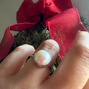 Christmas Pearl Ring