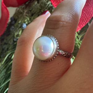 Christmas Pearl Ring