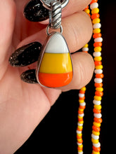 Load image into Gallery viewer, Candy Corn Trick or Treat Necklace