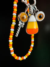 Load image into Gallery viewer, Candy Corn Trick or Treat Necklace