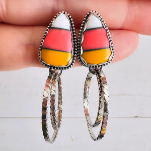 Candy Corn Earrings