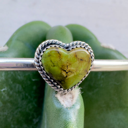 Turquoise Heart Cuff