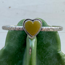 Load image into Gallery viewer, Turquoise Heart Cuff