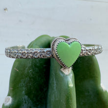 Load image into Gallery viewer, Turquoise Heart Cuff