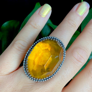 Amber Statement Ring