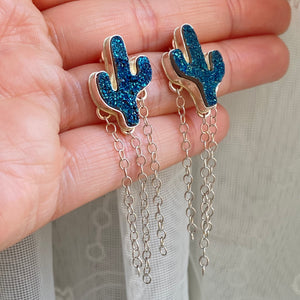 Druzy Dreams Cactus Earrings