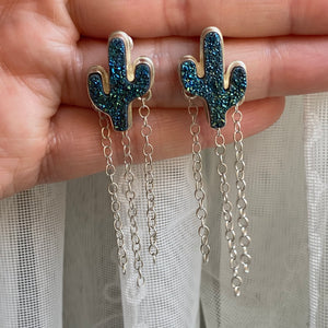 Druzy Dreams Cactus Earrings